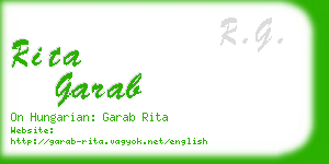 rita garab business card